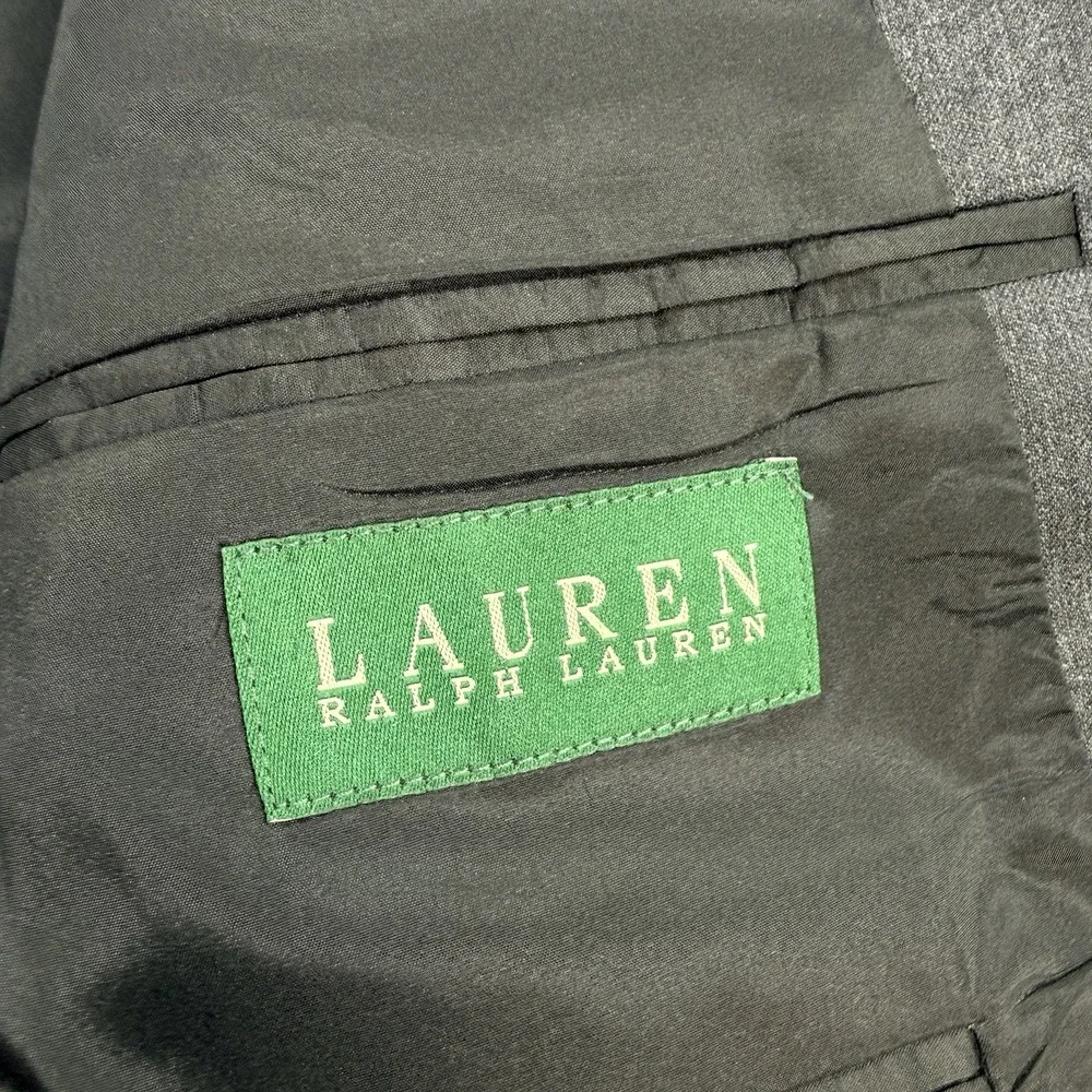 Vintage Lauren Ralph Lauren Blazer Sport Coat 42R Gray Wool Canada Lord & Taylor